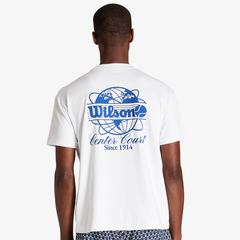 Áo Thun Nam Wilson Classic Cotton Graphic T-Shirt Bright White / Blue Quartz WN00016W001004