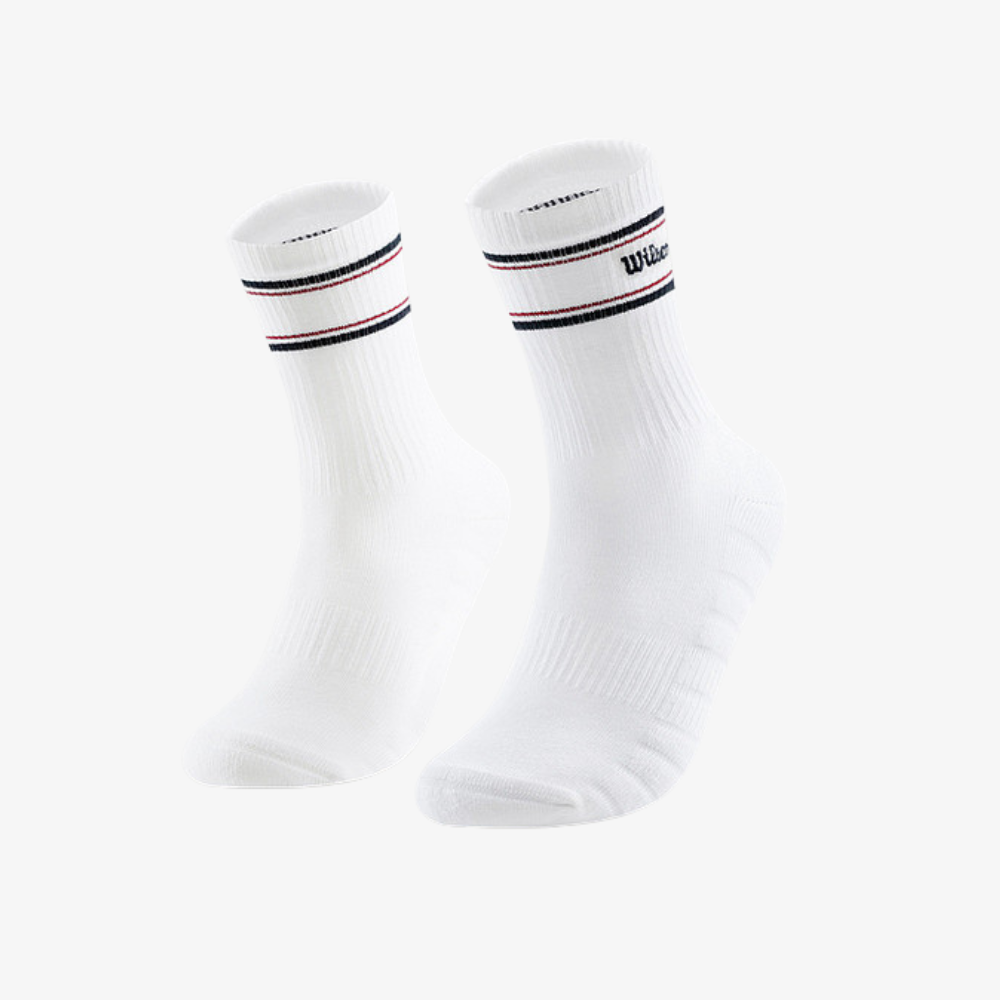 Tất Thể Thao Wilson U Classic Crew Socks Bright White WA00085W001001