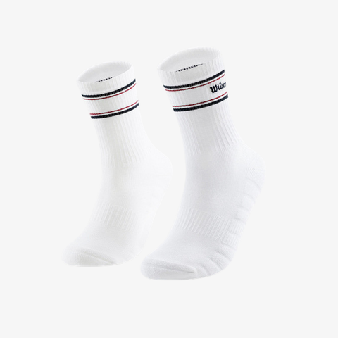 Tất Thể Thao Wilson U Classic Crew Socks Bright White WA00085W001001