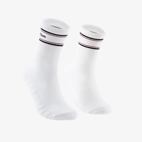 Tất Thể Thao Wilson U Classic Crew Socks Bright White WA00085W001001