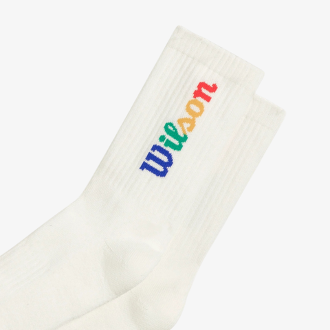 Tất Thể Thao Nam Wilson Unisex Crew Logo Socks WU00017531