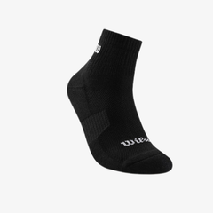 Tất Thể Thao Wilson U Court Low Crew Socks Black WA00083B001001