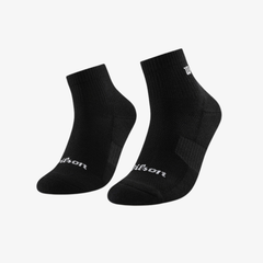 Tất Thể Thao Wilson U Court Low Crew Socks Black WA00083B001001
