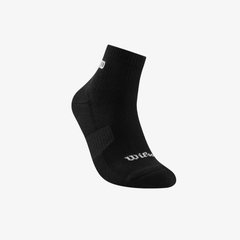 Tất Thể Thao Wilson U Court Low Crew Socks Black WA00083B001001