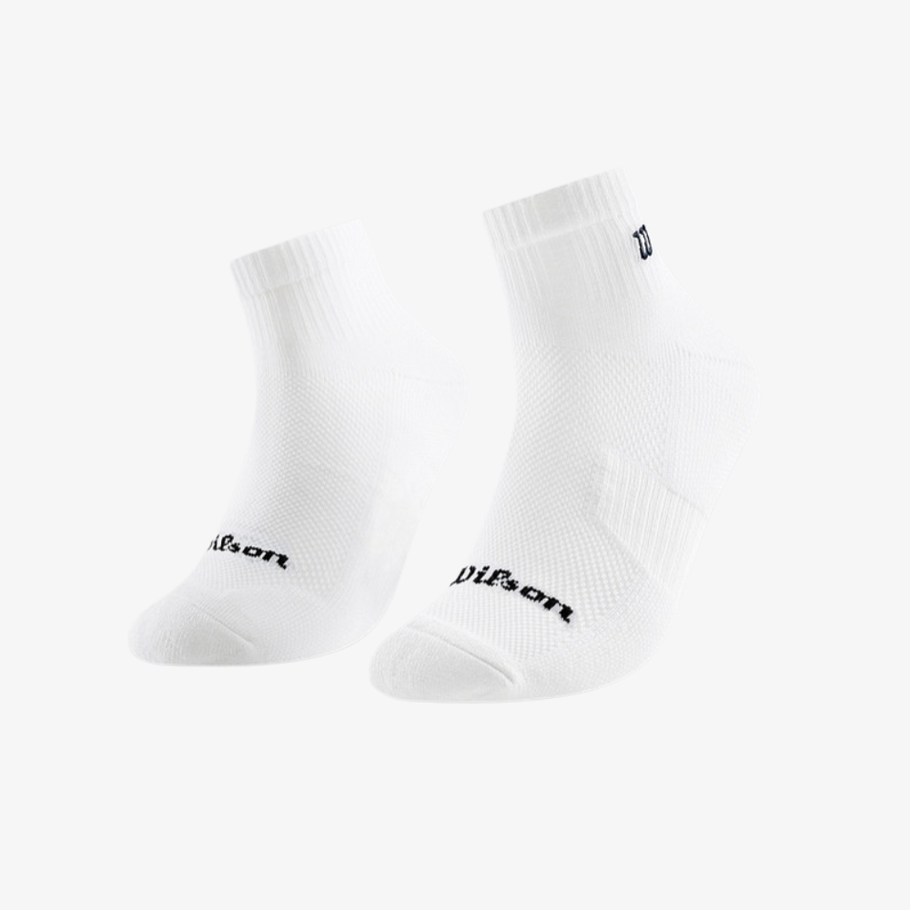 Tất Thể Thao Wilson U Court Low Crew Socks White WA00083W001001