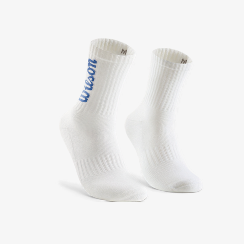 Tất Thể Thao Wilson U Crew Logo Sock Blue WU00017W001004