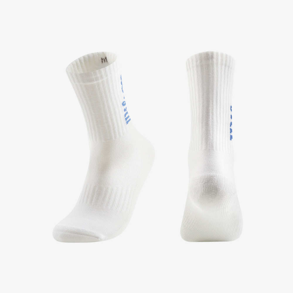 Tất Thể Thao Wilson U Crew Logo Sock Blue WU00017W001004
