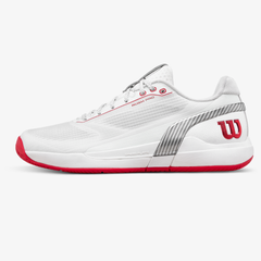 Giày Tennis Nam Wilson Rush Pro 5 CTC Men's Tennis Shoe Bright White /Wilson Red /Microchip WRS01048001