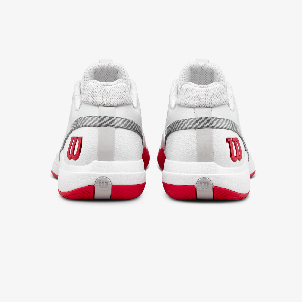 Giày Tennis Nam Wilson Rush Pro 5 CTC Men's Tennis Shoe Bright White /Wilson Red /Microchip WRS01048001