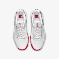 Giày Tennis Nam Wilson Rush Pro 5 CTC Men's Tennis Shoe Bright White /Wilson Red /Microchip WRS01048001