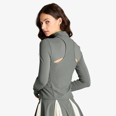 Áo Dài Tay Thể Thao Nữ Wilson Women Court 3 Half-Zip Jacket Castor WE00249E079001