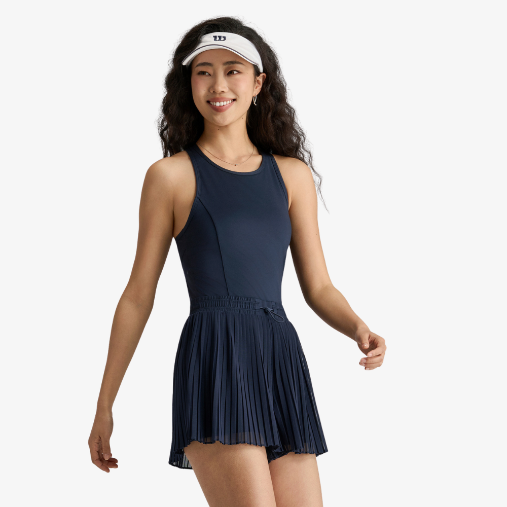 Váy Thể Thao Nữ Wilson Pleated Mesh Romper Classic Navy WE00090U001001