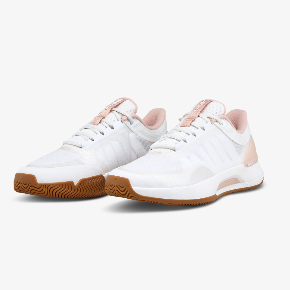 Giày Tennis Nữ Wilson Intrigue Tour Women's Tennis Shoes White / Cameo Rose / Gum1a WRS338930U