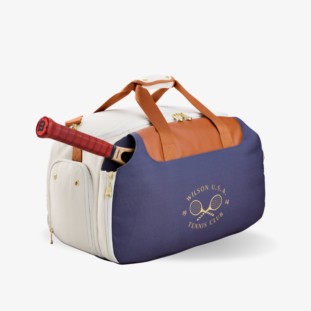 Túi Đựng Thể Thao Wilson Heritage Small Duffel Bag Cream/Clay/Navy WR8052301001