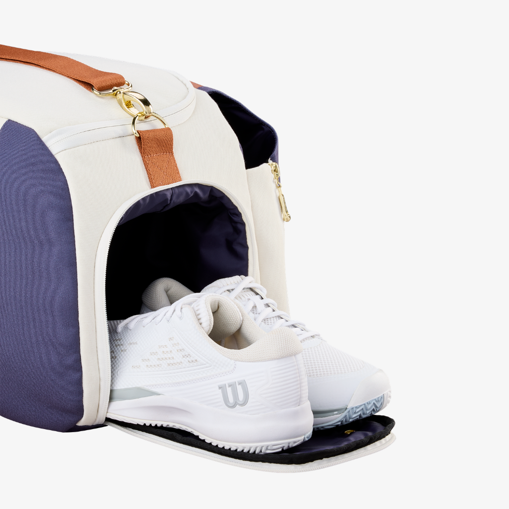 Túi Đựng Thể Thao Wilson Heritage Small Duffel Bag Cream/Clay/Navy WR8052301001