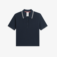 Áo Polo Thể Thao Nữ Wilson Women Addison Knit Polo - Pointell Polo Blue WE00362U001001