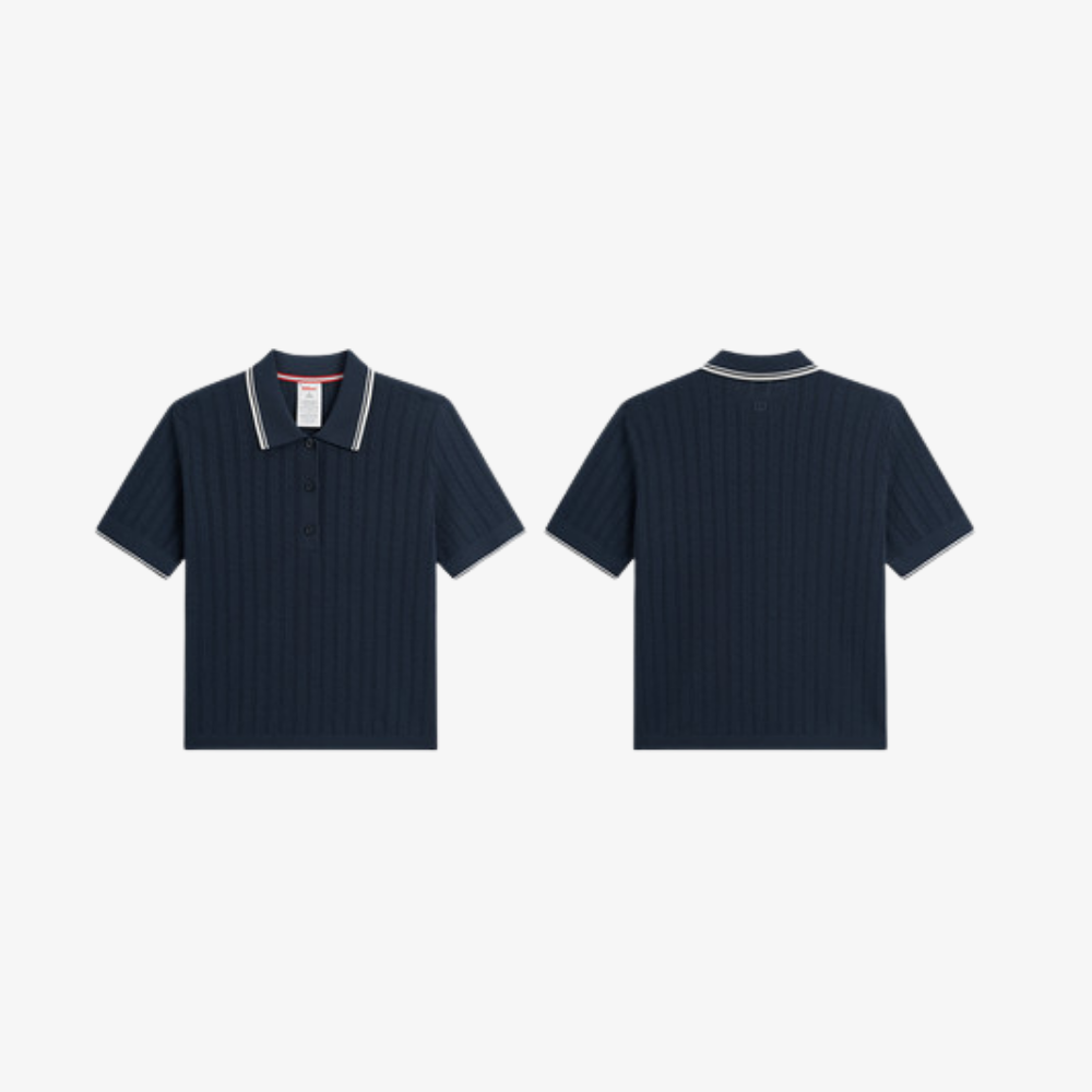 Áo Polo Thể Thao Nữ Wilson Women Addison Knit Polo - Pointell Polo Blue WE00362U001001