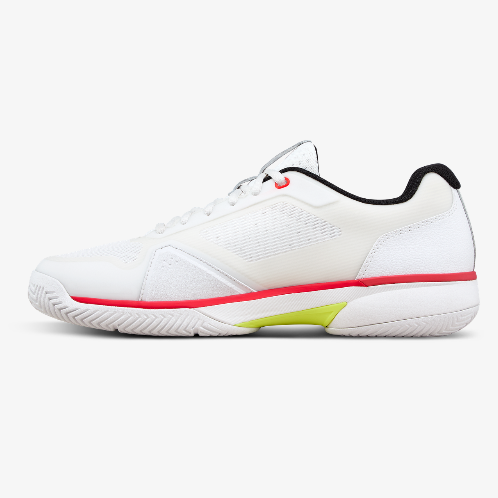 Giày Tennis Nam Wilson Rush Lite 5 Men's Tennis Shoes White/Black/ Infrared WRS336360U