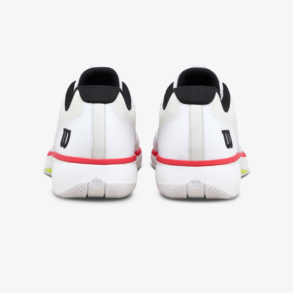 Giày Tennis Nam Wilson Rush Lite 5 Men's Tennis Shoes White/Black/ Infrared WRS336360U