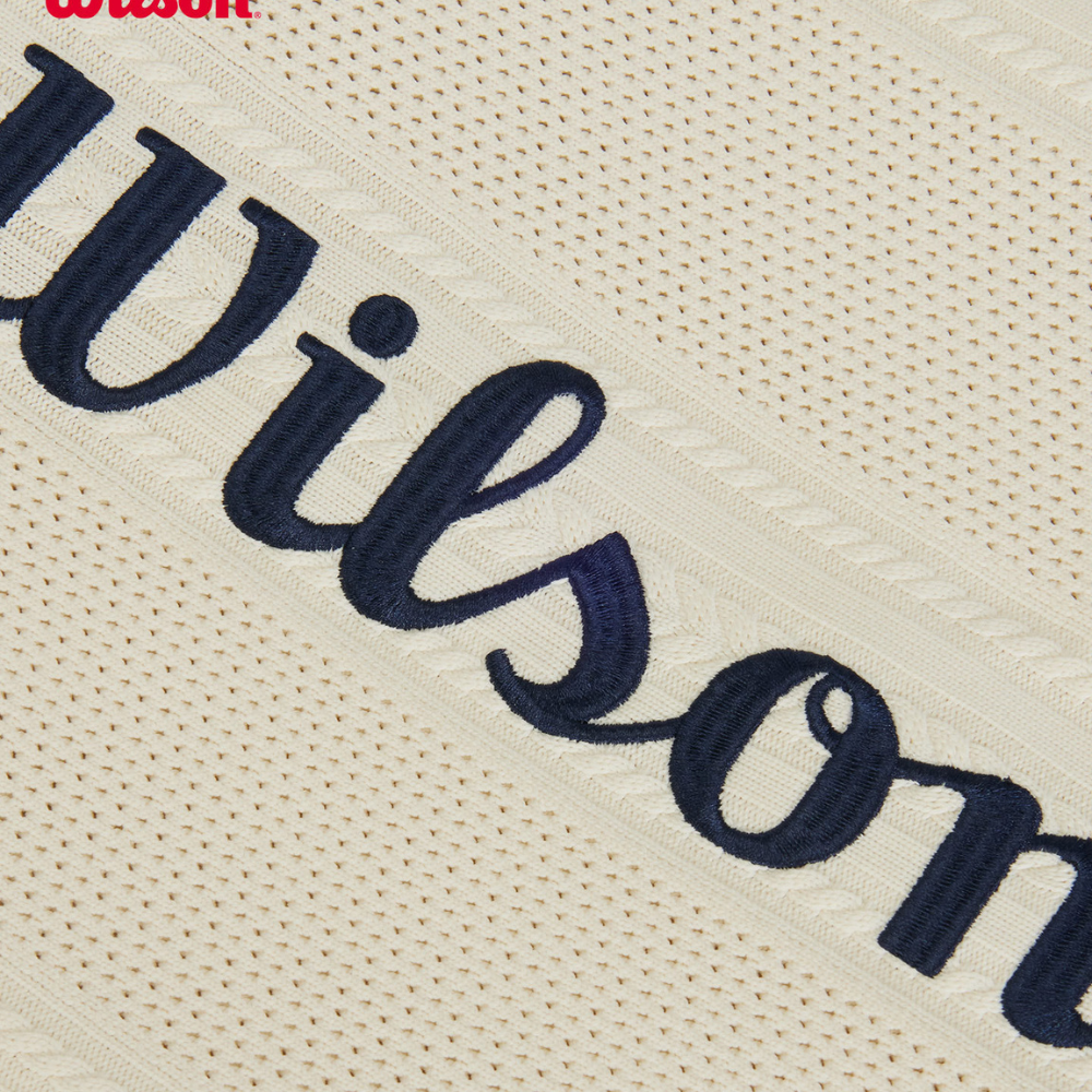 Vỏ Đựng Tennis Wilson Unisex Knit Cover Sandrift WA00018W002001