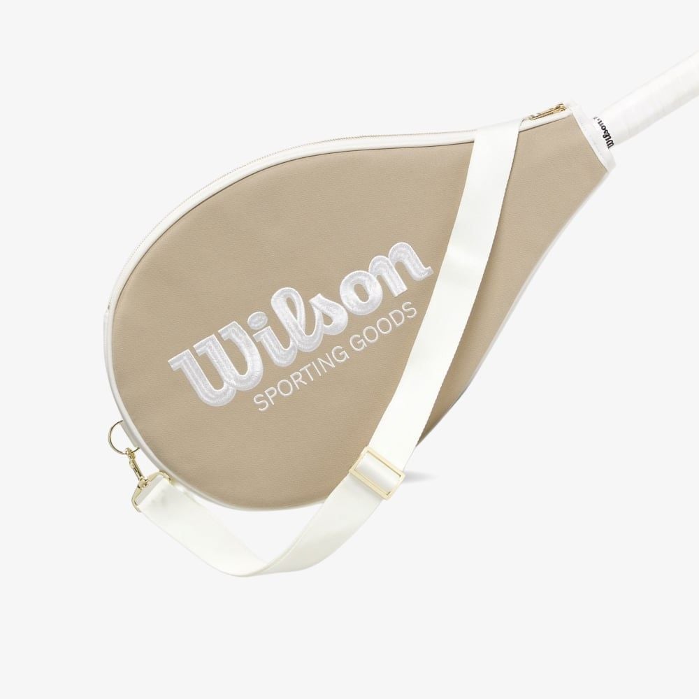 Vỏ Đựng Tennis Wilson Unisex Retro Racket Cover Tan WU00004T001001