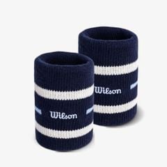 Băng Cổ Tay Thể Thao Wilson Unisex Classic Terry Wristbands Blue WA00087U001002