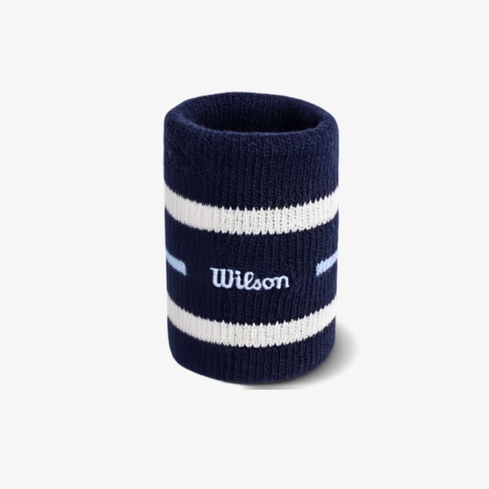 Băng Cổ Tay Thể Thao Wilson Unisex Classic Terry Wristbands Blue WA00087U001002