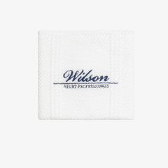 Băng Cổ Tay Wilson U Terry Logo Jacquard Wristband Bright White WA00023W001001