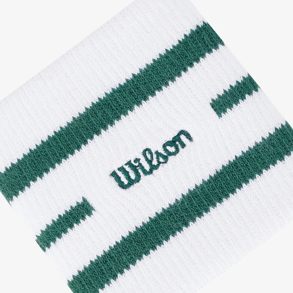 Băng Cổ Tay Thể Thao Wilson Unisex Classic Terry Wristbands Bright White WA00087W001001