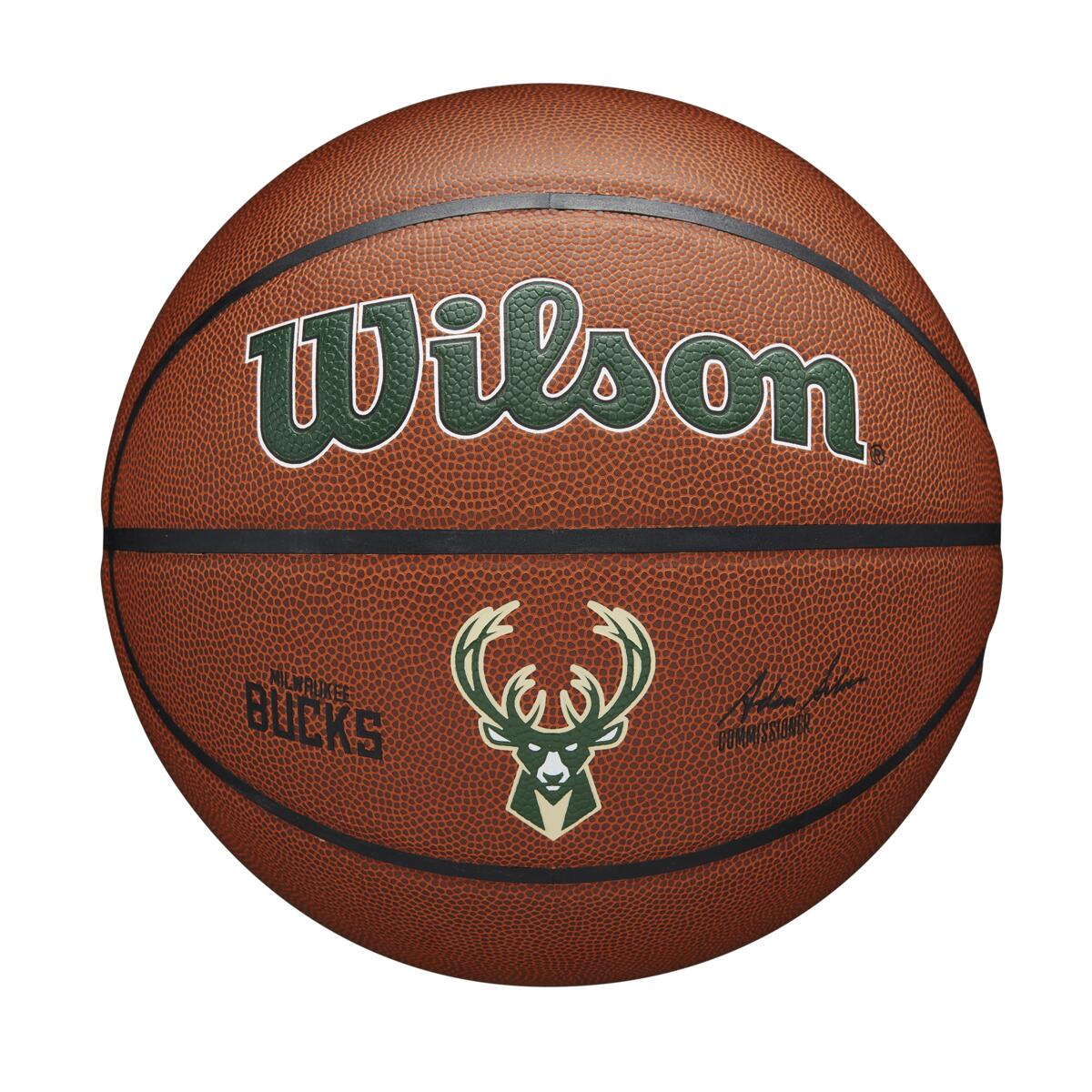 Wilson NBA Team Alliance BSKT Mil Bucks Bóng Rổ Size 7 WZ4029317XB7