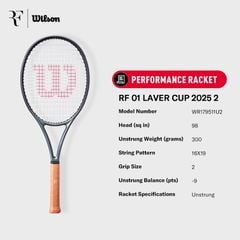 Vợt Tennis Wilson RF 01 Laver Cup 2025 WR179511U