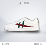  Giày Sneakers Daily nam nữ Active Trắng Phối Xanh Đỏ- thiết kế trẻ trung dễ phối đồ 