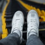  Giày Sneakers Daily nam nữ Active Trắng phối xám - thiết kế trẻ trung dễ phối đồ 