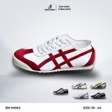  Giày Sneakers Nam Nữ BM Moka Trắng Đỏ – Giày Basic Dễ Phối Đồ, Êm Chân, Mang Hàng Ngày 