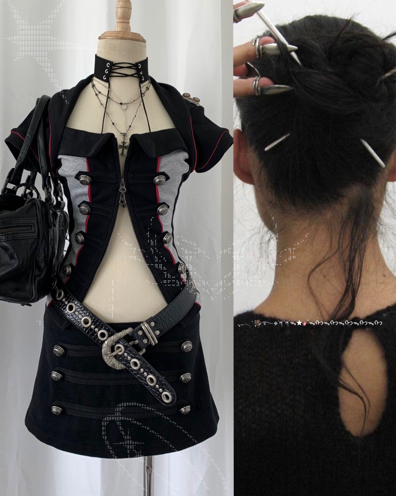 【最終】MASU NAPOLEON SPIKY TOPS Napoleon Noir Set – metal1111
