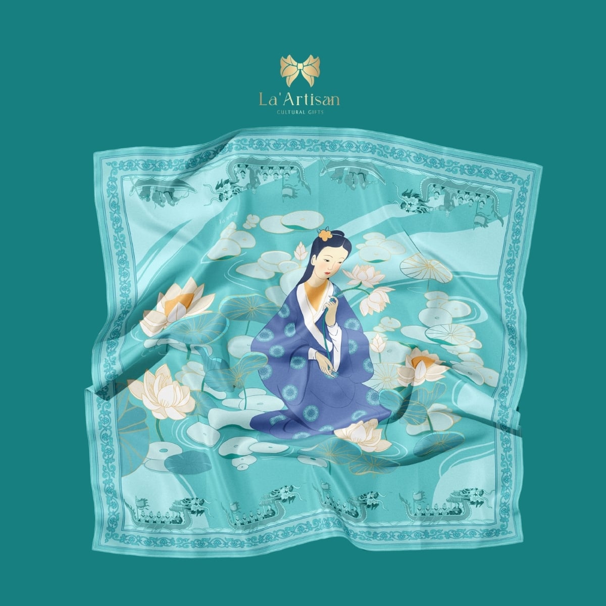 Khăn vuông họa tiết An Tư