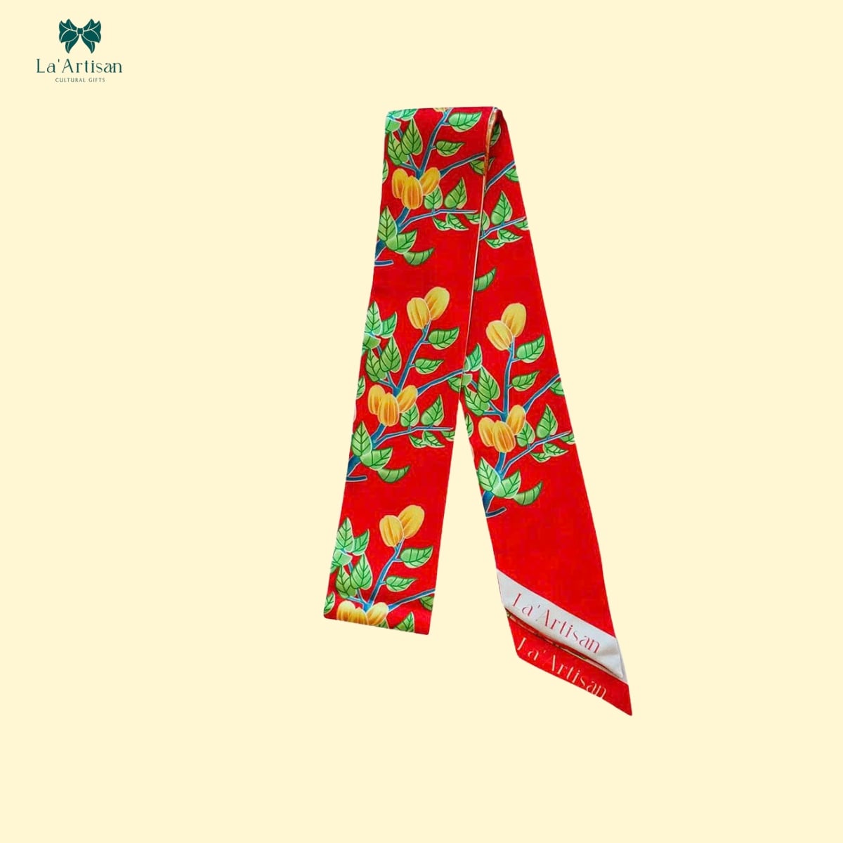 Khăn twilly họa tiết Cây Khế