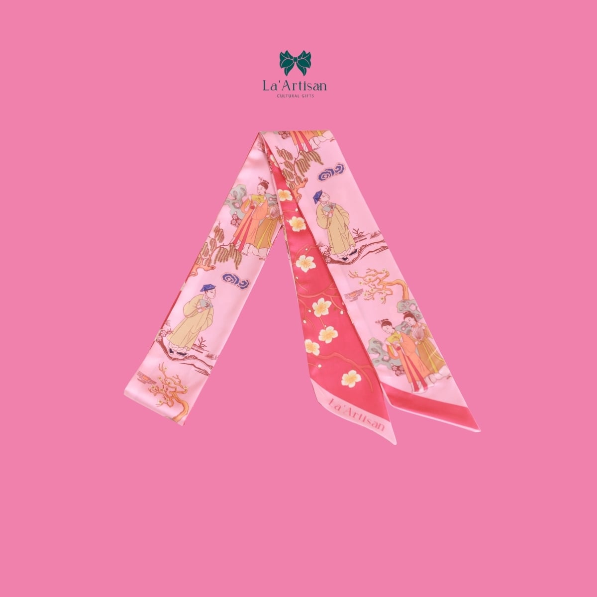 Khăn twilly hoạ tiết Truyện Kiều