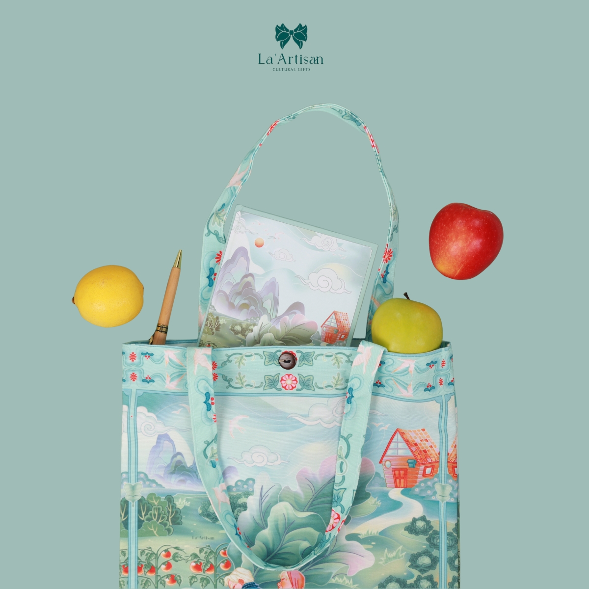 Túi tote họa tiết Nhổ củ cải