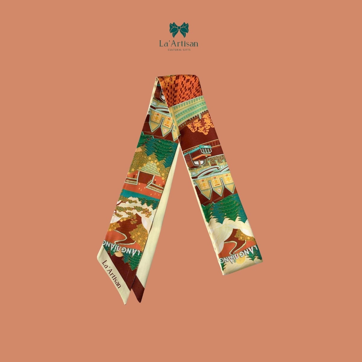 Khăn Twilly họa tiết Ga Đà Lạt