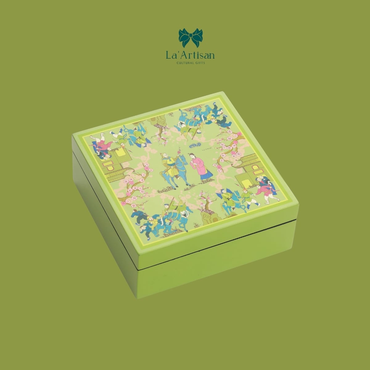 Hộp sơn mài hoạ tiết Ngọc Hân