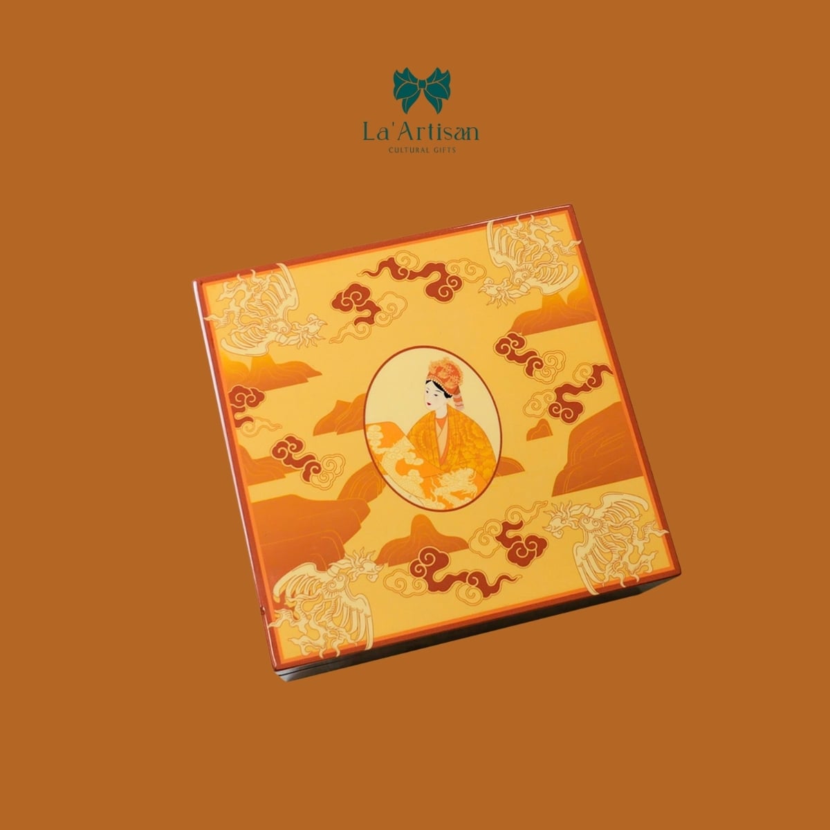 Hộp sơn mài hoạ tiết Dương Vân Nga