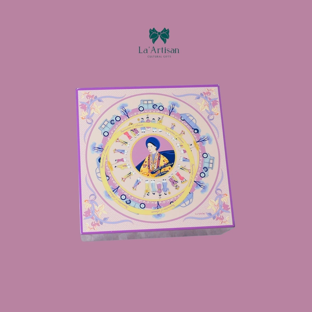 Hộp sơn mài hoạ tiết Nam Phương Hoàng hậu