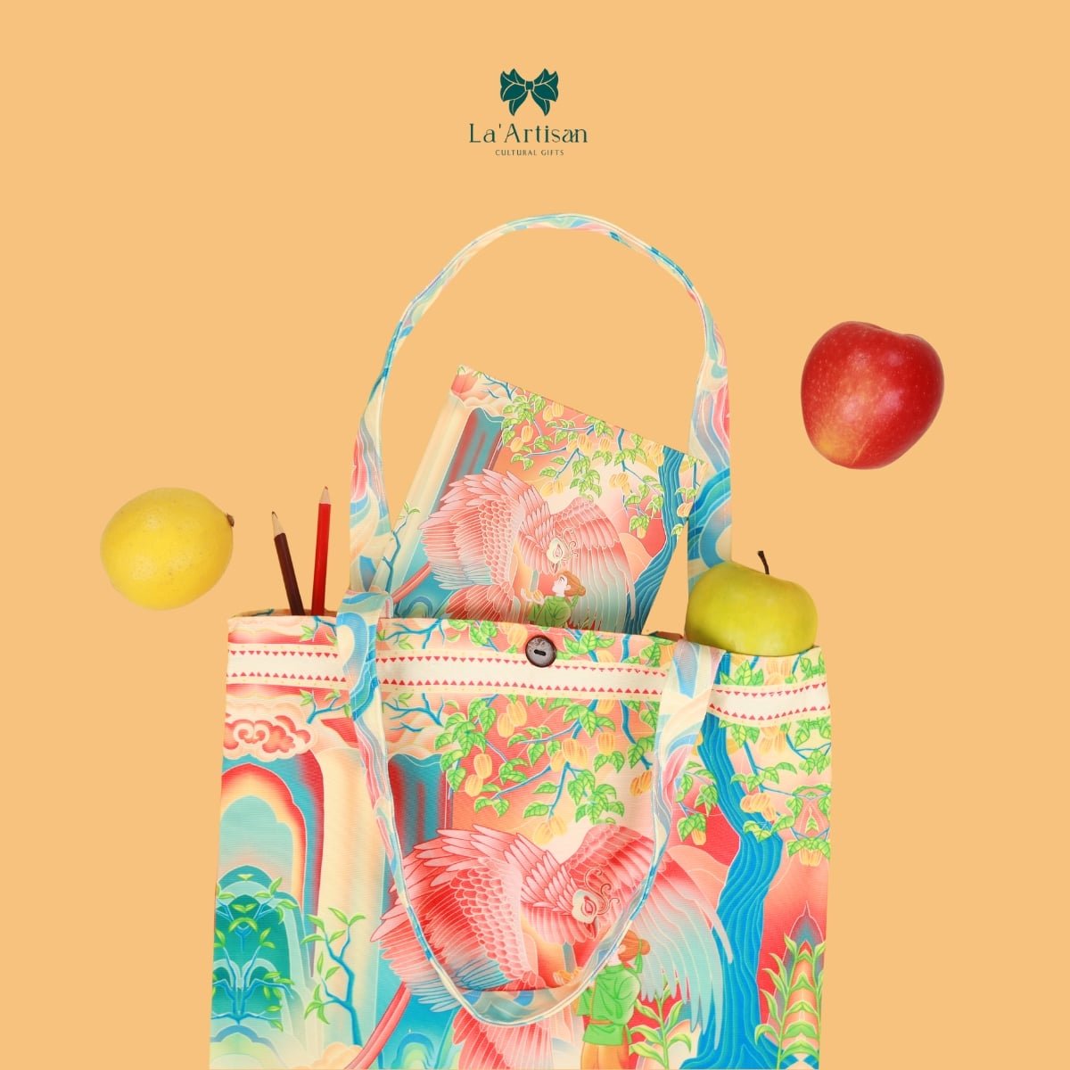 Túi tote họa tiết Cây khế