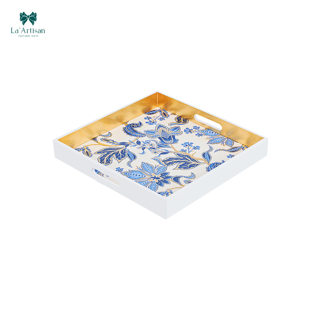 LAA Khay sơn mài Sắc hoa