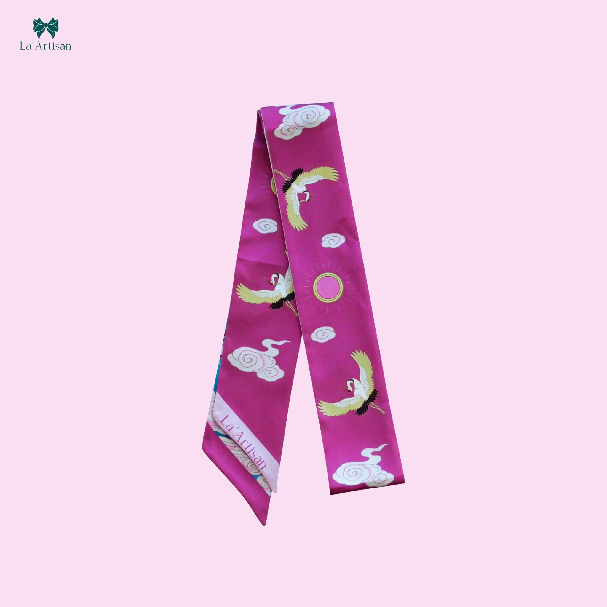 Khăn twilly họa tiết Tràng An