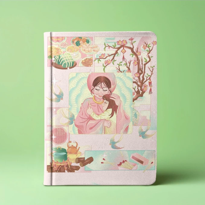 Sổ tay họa tiết Cô bé bán diêm