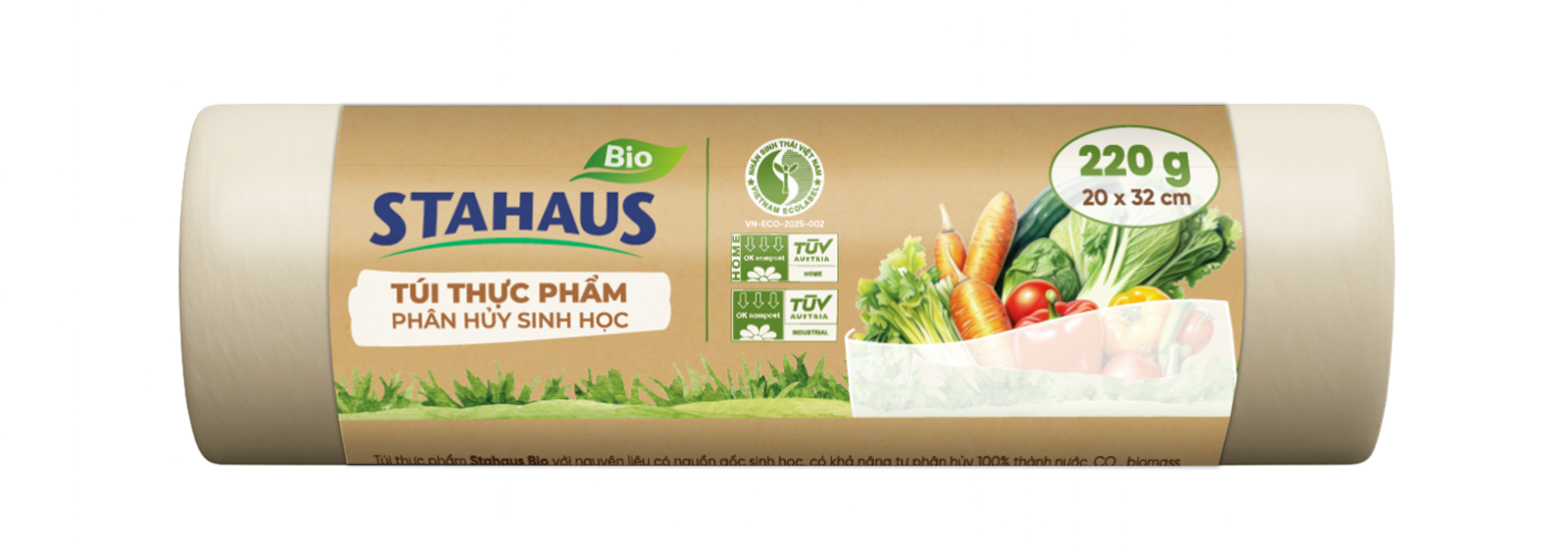  Túi đựng thực phẩm PHSH STAHAUS 20x32cm (300g/cuộn) 