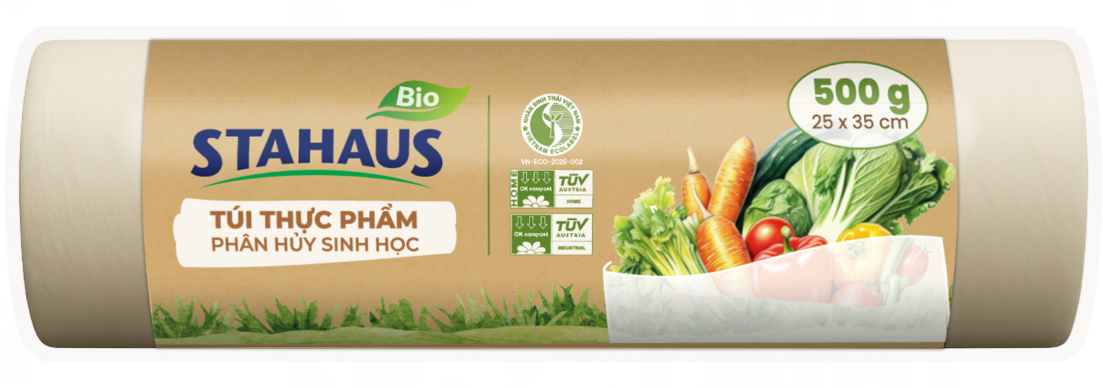  Túi đựng thực phẩm PHSH STAHAUS 25x35cm (500g/cuộn) 