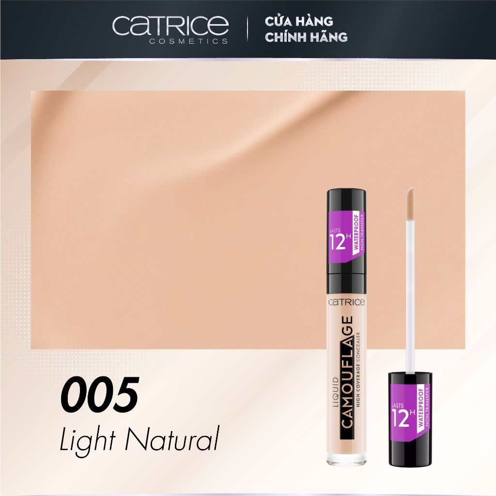 Che Khuyết Điểm  Catrice Camouflage Concealer Liquid Chống Trôi 5ml